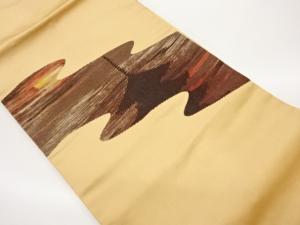 夕焼け・五重塔模様織出し名古屋帯